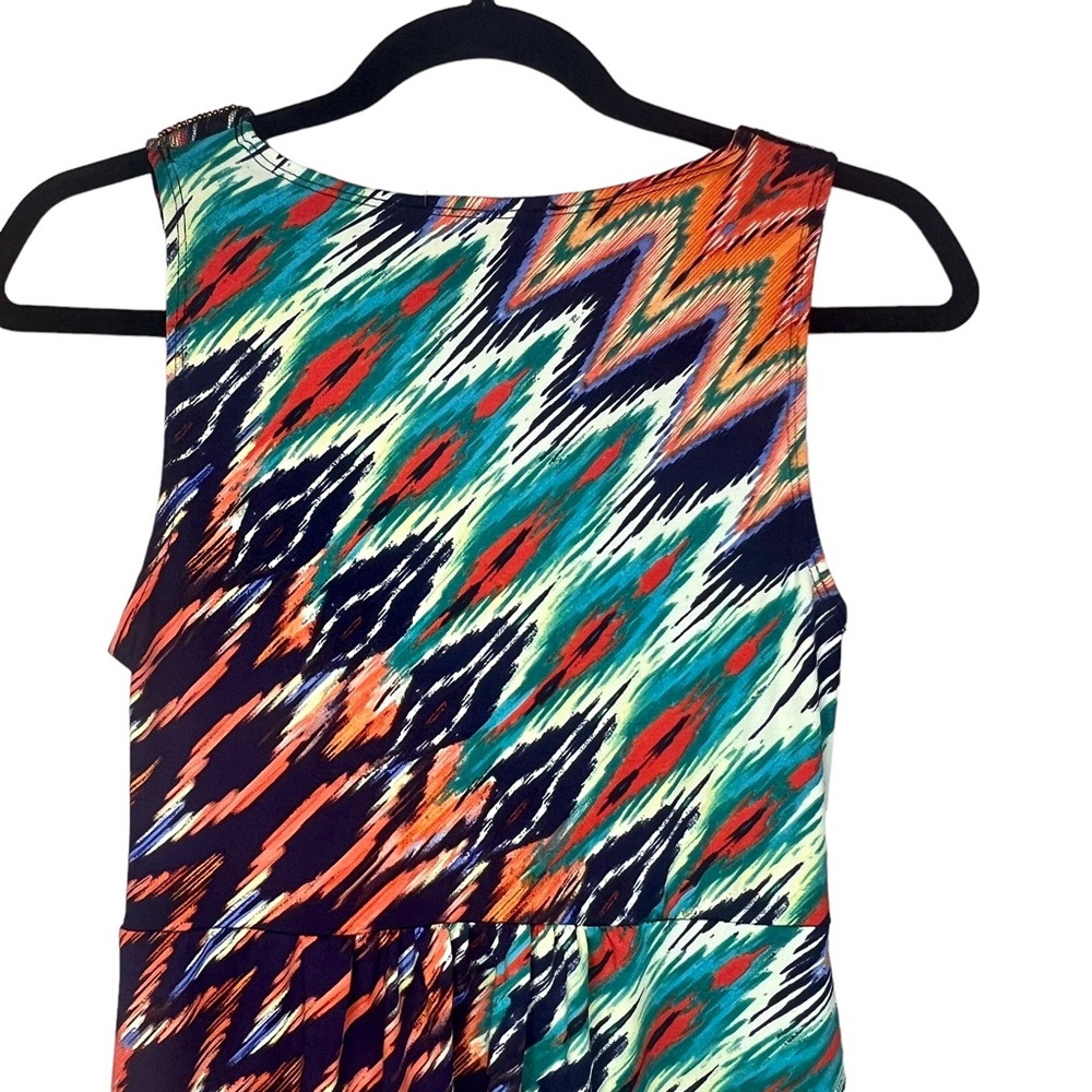 Ny Collection Long Beaded Boho Maxi Dress Sleevel… - image 7